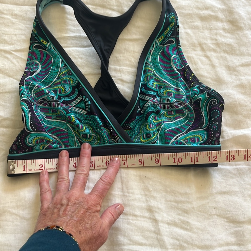 Athleta Patterned Racerback Swim Top - Picture 3 of 5